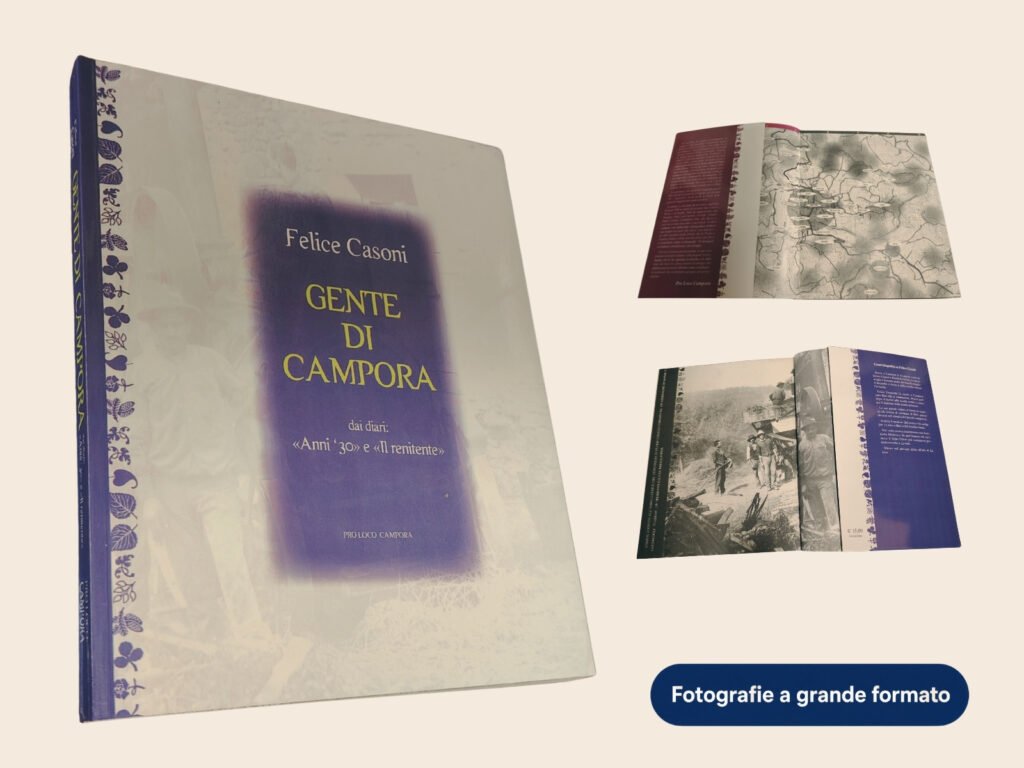 Gente di Campora - brossura di grande formato con fotografie per documentare la storia collettiva
