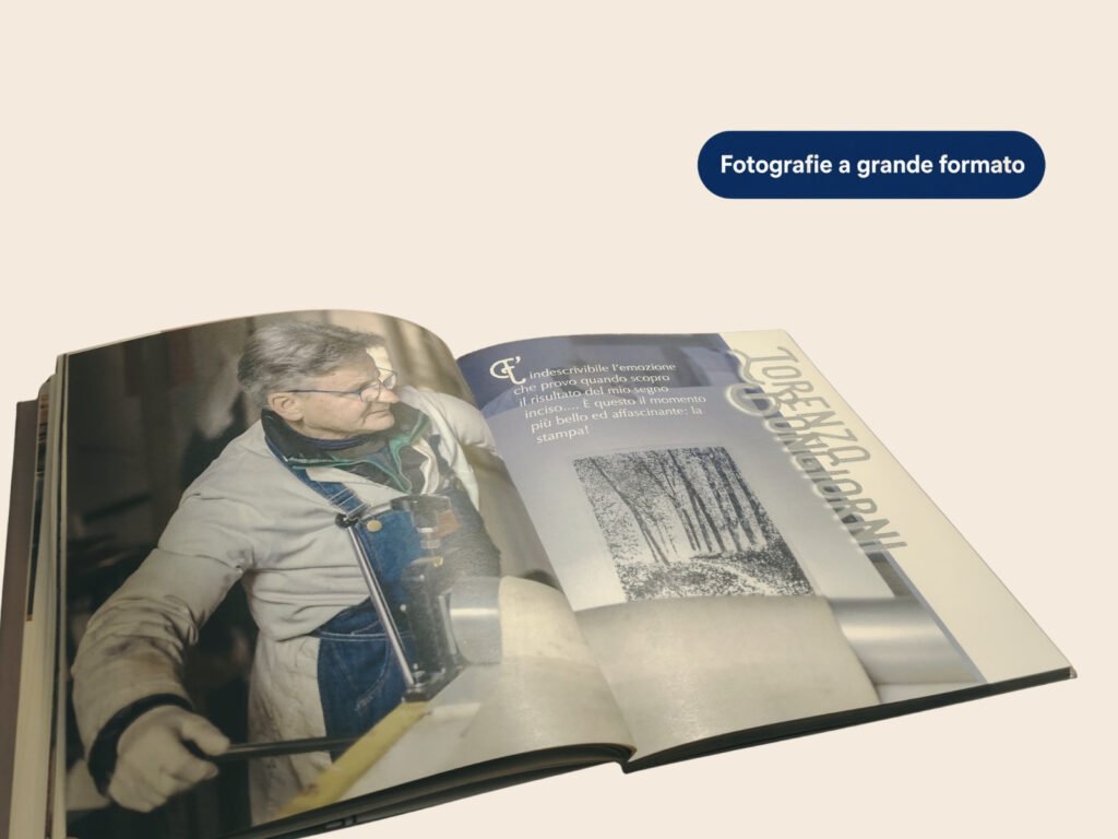 Pagine interne libro per associazioni - fotografie a grande formato per gli artisti lodigiani